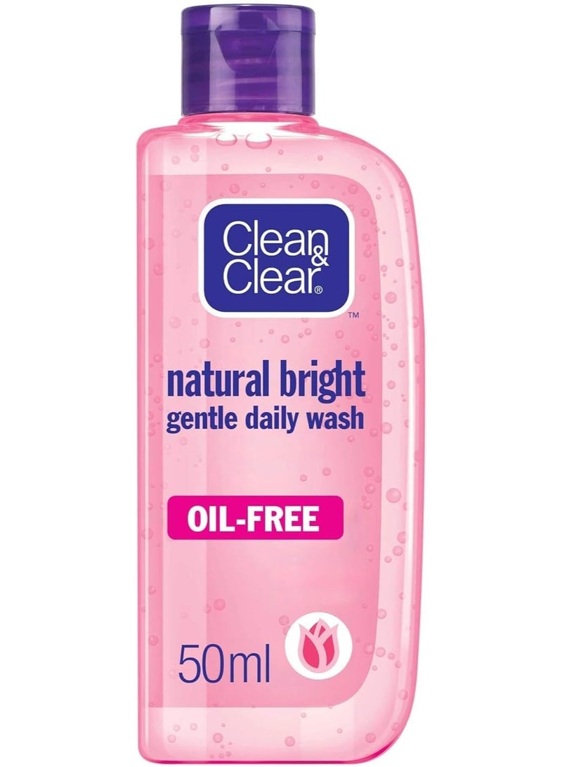 Clean & Clear Clean and Clear Daily Facial Wash Natural Bright 50 ml - Image 1